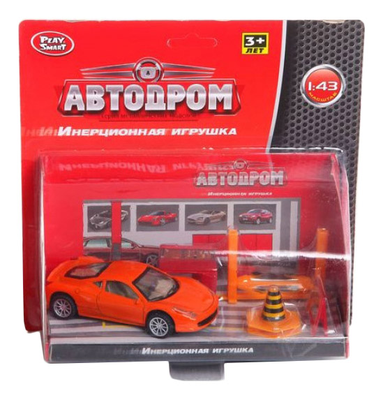 

Набор Автодром с дорожными знаками 1:43 Play Smart А59242, Красный, Автодром
