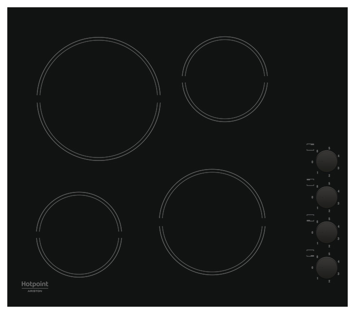 фото Встраиваемая варочная панель электрическая hotpoint-ariston hr 629 c black