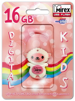 Флешка MIREX Sheep 16ГБ White/Pink (13600-KIDSHP16)