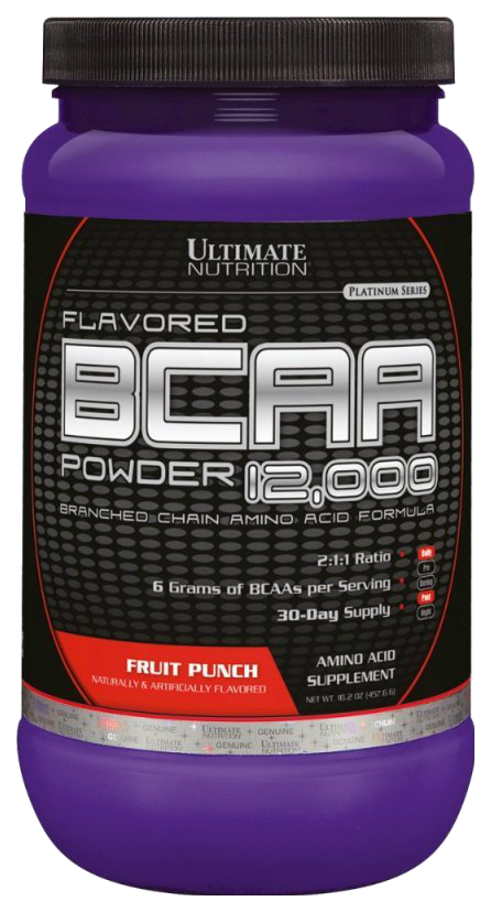 Ultimate Nutrition BCAA 12000 457 г, fruit punch