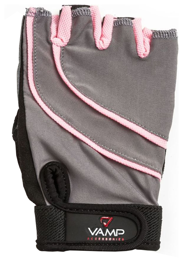 Перчатки для фитнеса VAMP RE-706, серый/розовый, XL