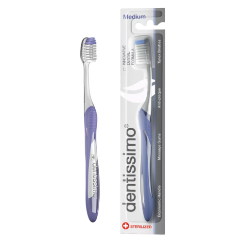 фото Зубная щетка dentissimo toothbrush medium antiplaque для взрослых