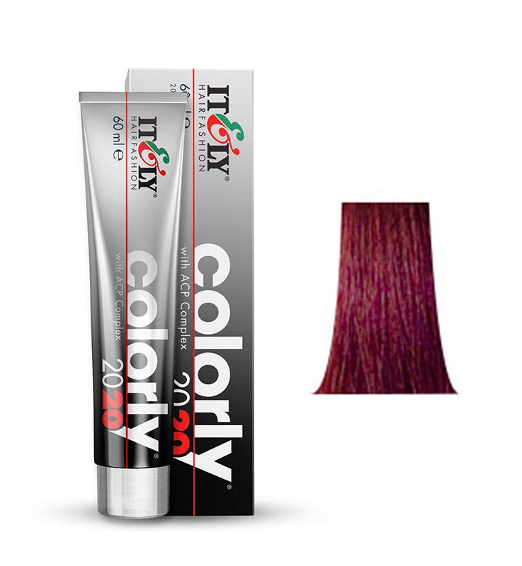 фото Краска itely hairfashion colorly 2020 purple light brown - 5p пурпурный светлый шатен 60мл