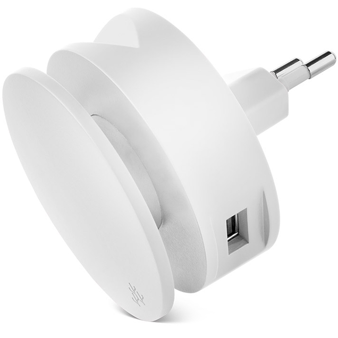 Сетевое зарядное устройство Usbepower AERO Mini, 2 USB, 2,4 A, white