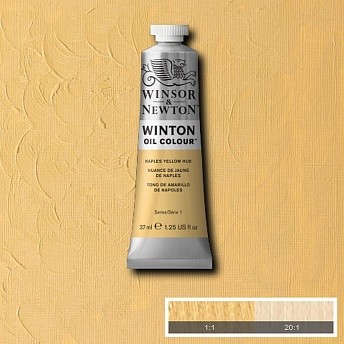 фото Масляная краска winsor&newton winton желтый неаполь 37 мл