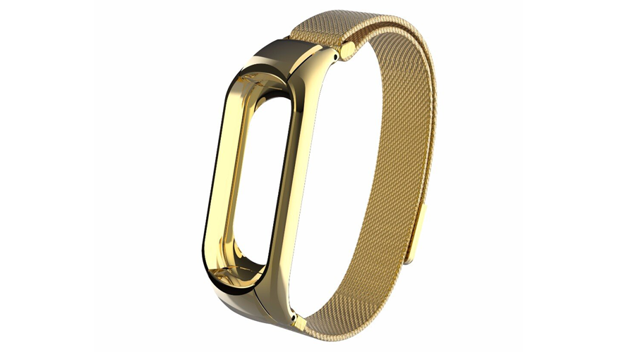 

Ремешок CARCAM для Mi Band 3 Milanese Gold, Milanese