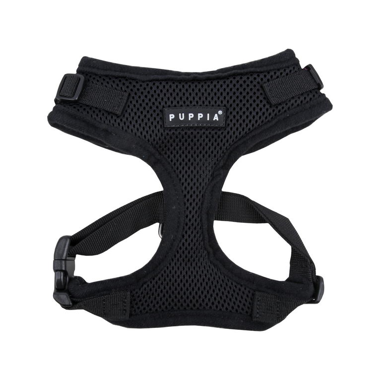 Шлейка для животных Puppia RITEFIT, черная, M, обхват груди 39-54см, обхват шеи 28-33см