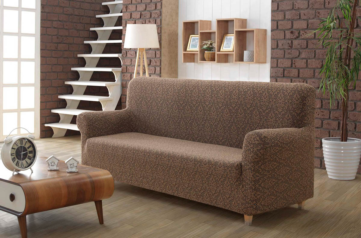 фото Чехол для мебели karna milano цвет: коричневый (трехместный)
