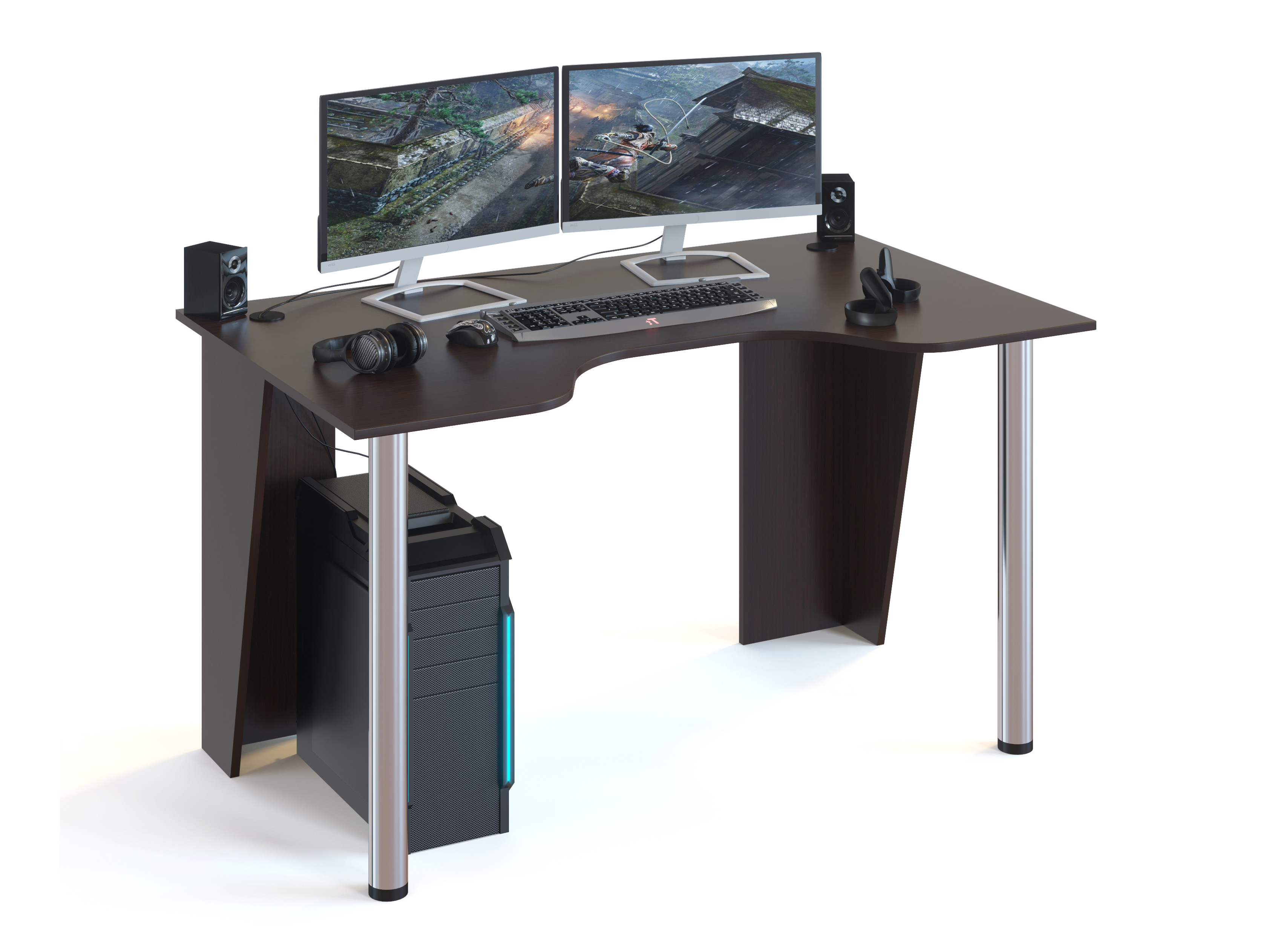 фото Игровой компьютерный стол сокол кст-18 венге