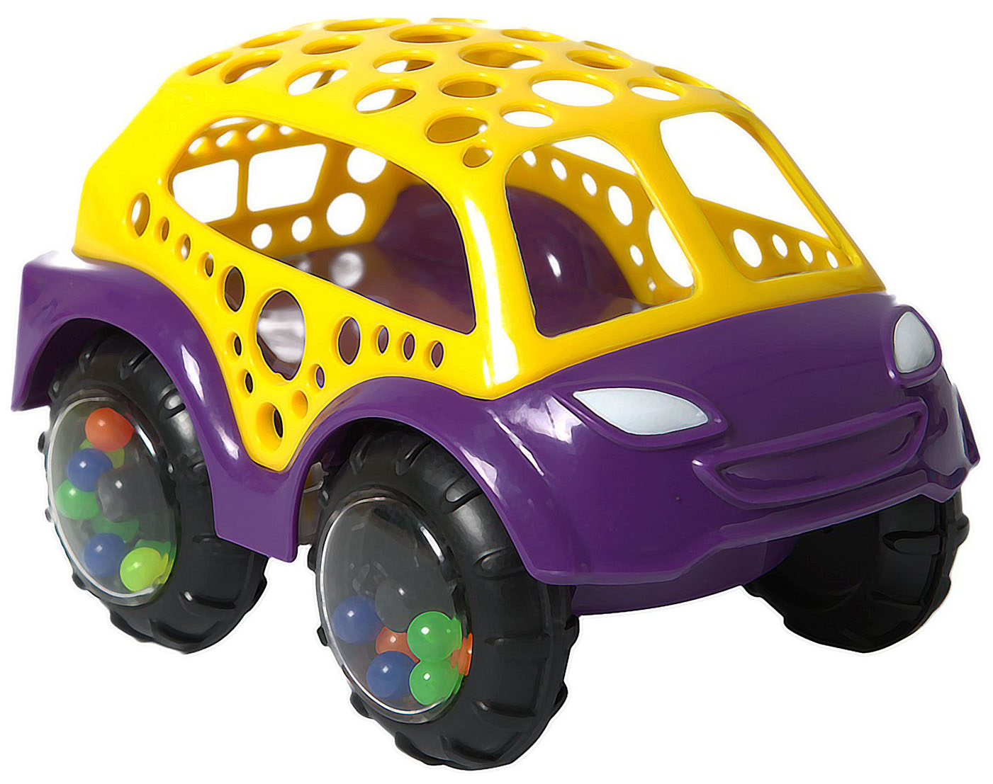 фото Машинка-неразбивайка, жёлто-фиолетовая яигрушка