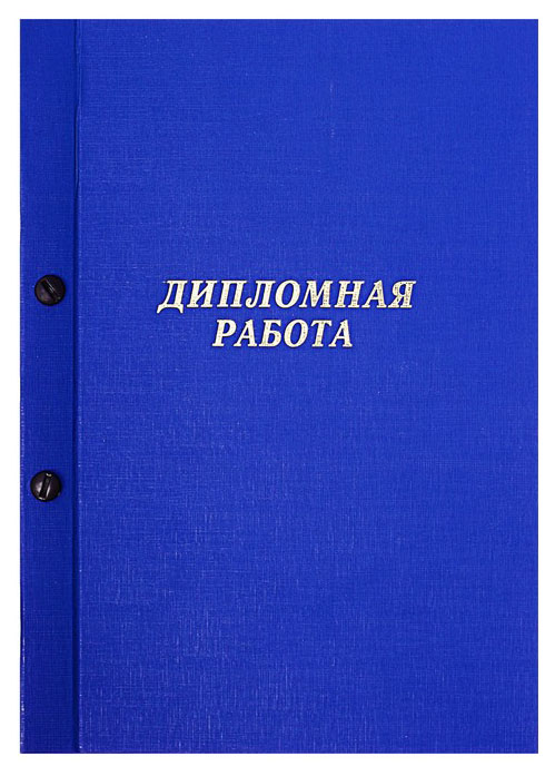 фото Папка для дипломных работ (без бумаги) на болтах 10др02 синяя канцбург