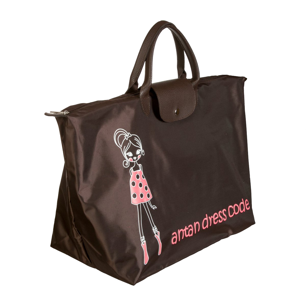 фото Дорожная сумка antan woman of fashion 175 brown 44 x 30 x 22 см
