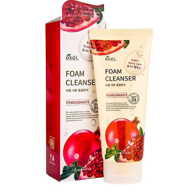 фото Пена для умывания с экстрактом граната ekel foam cleanser pomegrante 180 мл