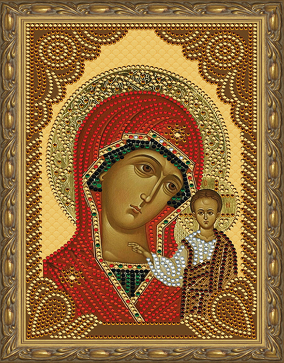 

Алмазная вышивка Molly Казанская Божия Матерь, 20x30 см, Казанская Божия Матерь