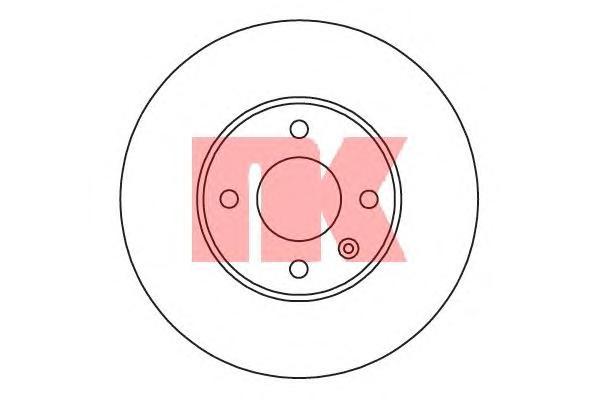 фото Тормозной диск nk 205019