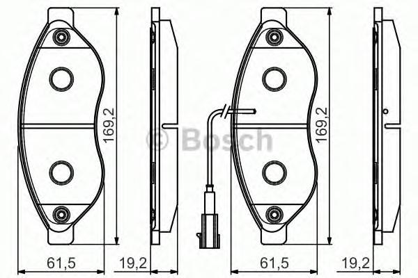 

Комплект тормозных колодок BOSCH 0986495096