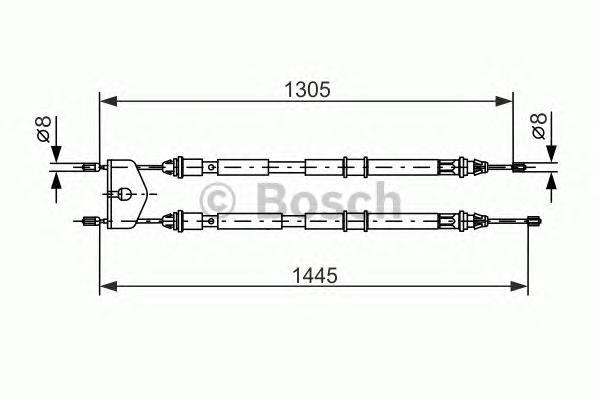 фото Трос cтояночного тормоза bosch 1987477732