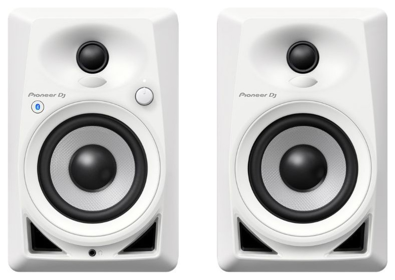 фото Активные колонки pioneer dm-40bt-w piano white