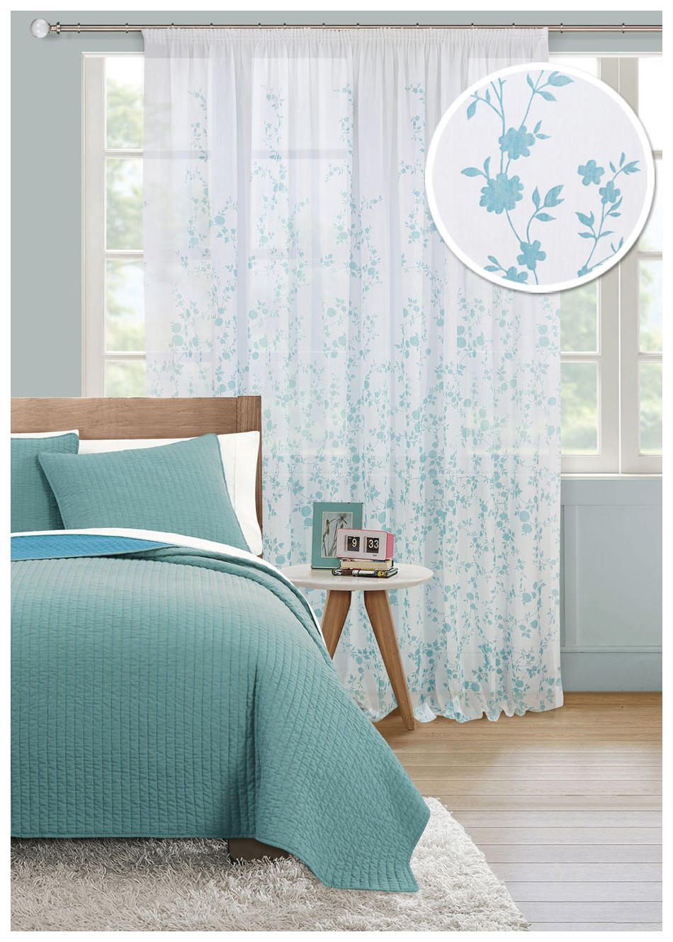 

Тюль Kauffort 111920140 300x265 см голубой, Venera