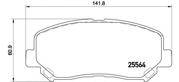 фото Комплект тормозных колодок brembo p49045