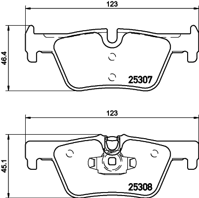 

Комплект тормозных колодок Hella 8DB355019971