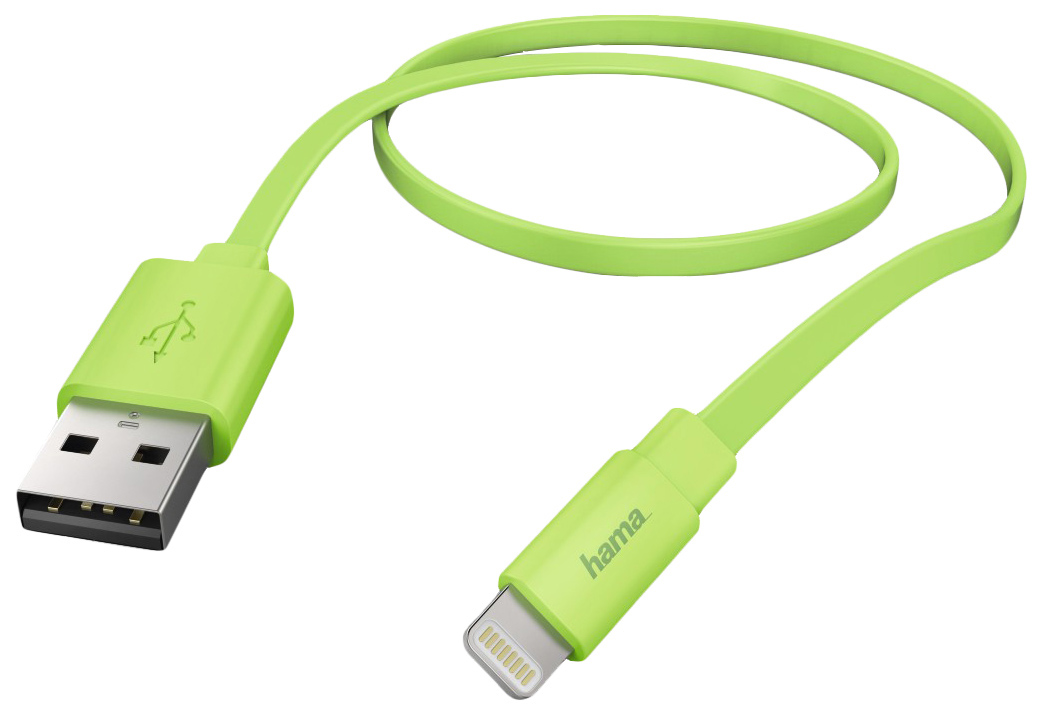 фото Кабель hama 173647 lightning 1,2м green