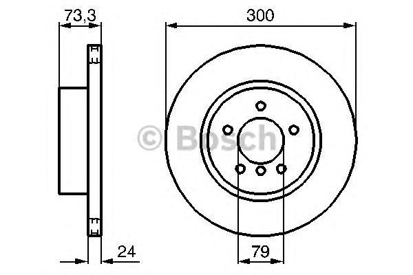 фото Тормозной диск bosch 0986479216