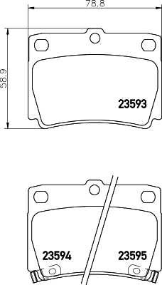 фото Комплект тормозных колодок hella 8db355009501 hella pagid/behr