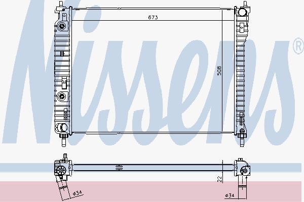 фото Радиатор nissens 61688