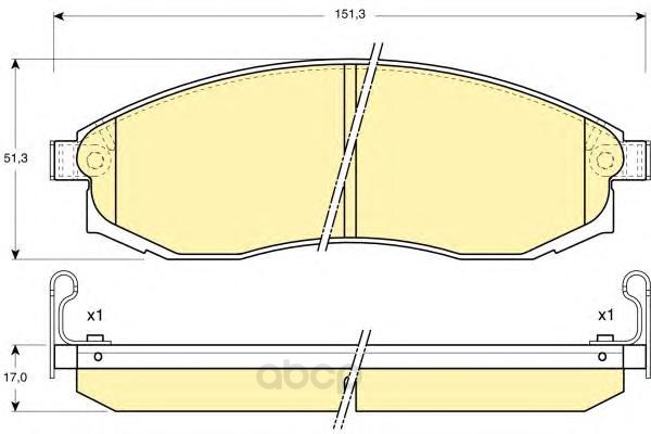 Тормозные колодки GIRLING 6131249