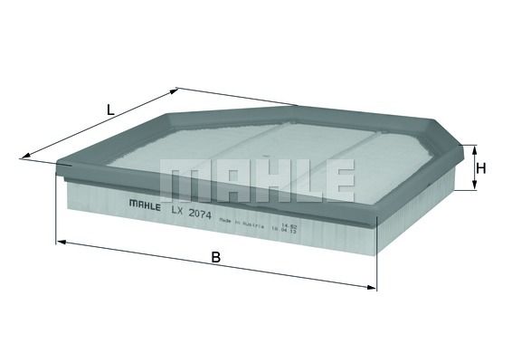 Фильтр воздушный KNECHT LX 2074