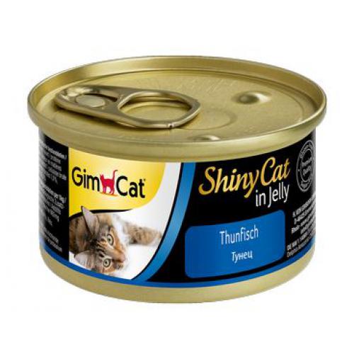 фото Консервы для кошек gimpet shinycat, тунец, 70г