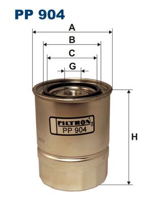 фото Фильтр топливный filtron pp904