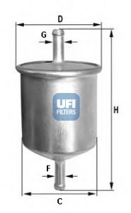 фото Фильтр топливный ufi 31.529.00