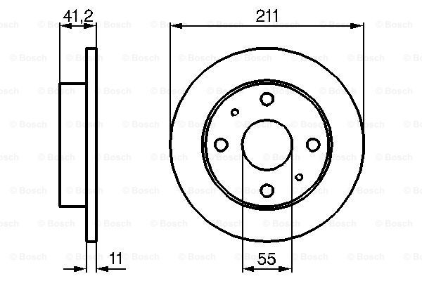 фото Тормозной диск bosch 0986479119