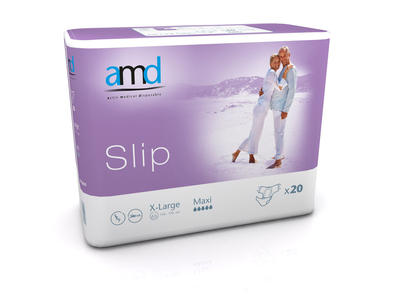 фото Подгузники для взрослых amd slip maxi xl 20 шт.