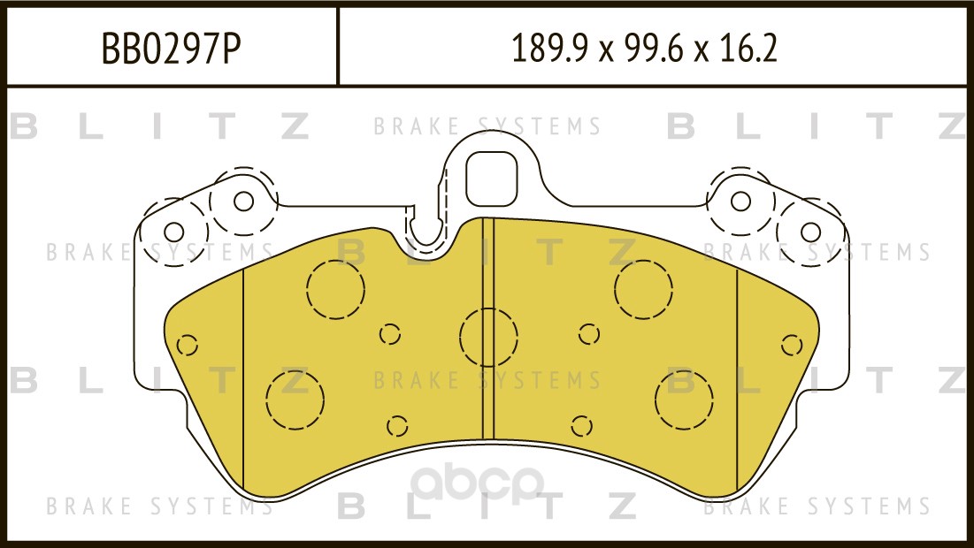 

Комплект тормозных колодок Blitz BB0297P