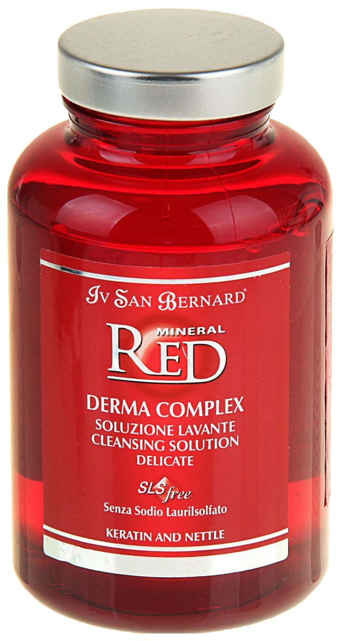 фото Шампунь для кошек и собак isb mineral red derma complex без лаурилсульфата натрия, 300 мл iv san bernard