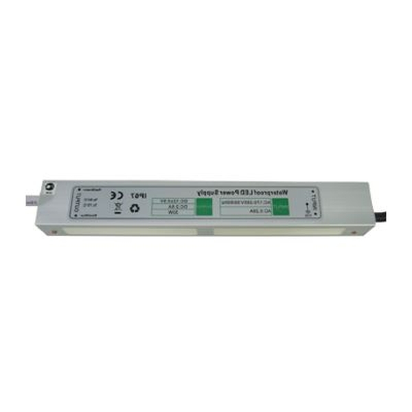 фото Блок питания ecola 30w 220v-12v ip67 217х29х21 b7l030esb