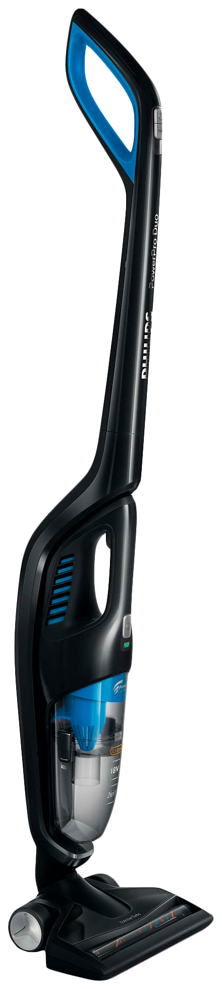 фото Вертикальный пылесос philips powerpro duo fc6163/02 blue/black