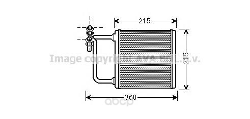 фото Pадиатор печки mb w211, s211 02 ava ms6470