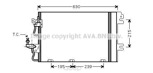 фото Pадиатор кондиционера с осушителем opel astra 04 ava ol5366d