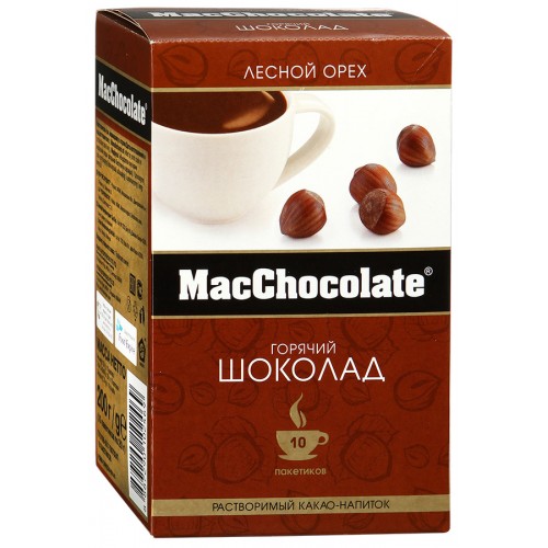 фото Горячий шоколад macchocolate лесной орех 20 г 10 штук