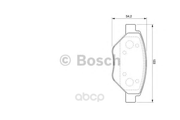 Тормозные колодки Bosch дисковые 986424774 600000063359