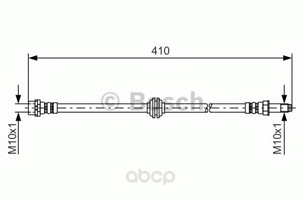 фото Шланг тормозной системы bosch 1987476753 передний