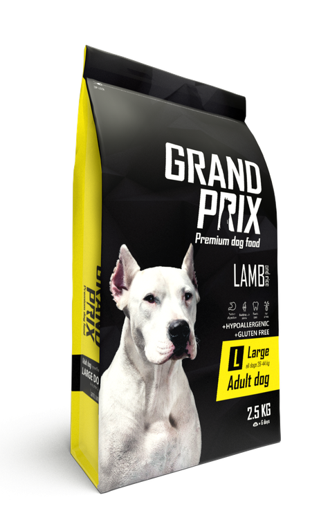 фото Сухой корм для собак grand prix large adult lamb, ягненок, 2.5кг