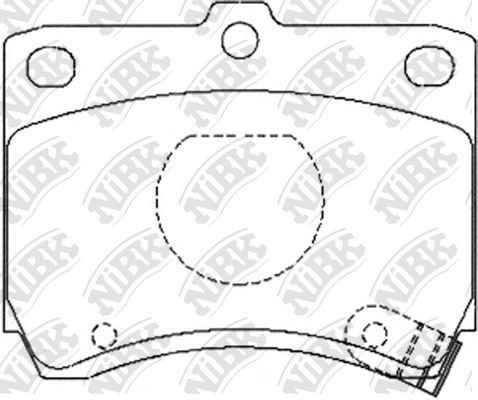 Тормозные колодки NiBK дисковые PN5165