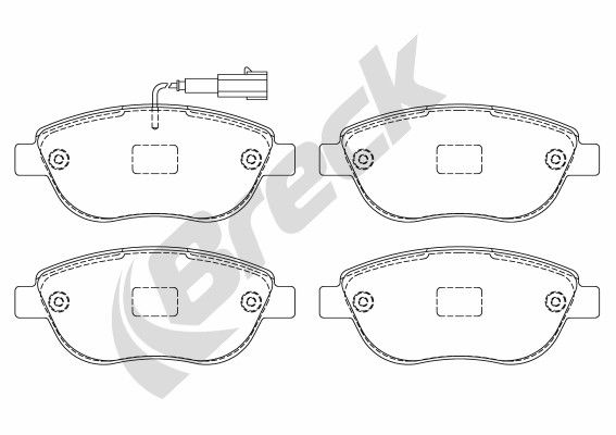 

Тормозные колодки BRECK дисковые 237080070110