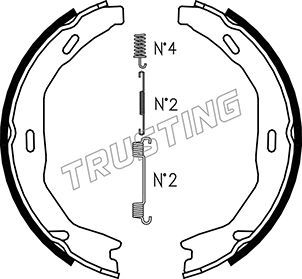 

Тормозные колодки TRUSTING стояночного тормоза 052132K
