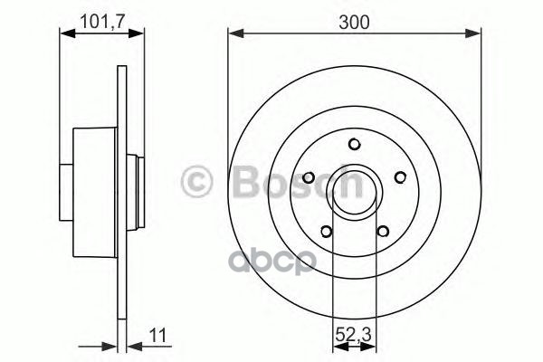 фото Тормозной диск bosch 0986479573